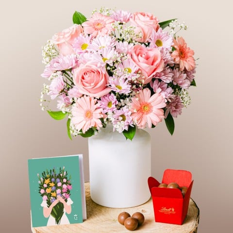Vestita di Rosa: Rose e gerbere Vestita di Rosa: Rose e gerbere