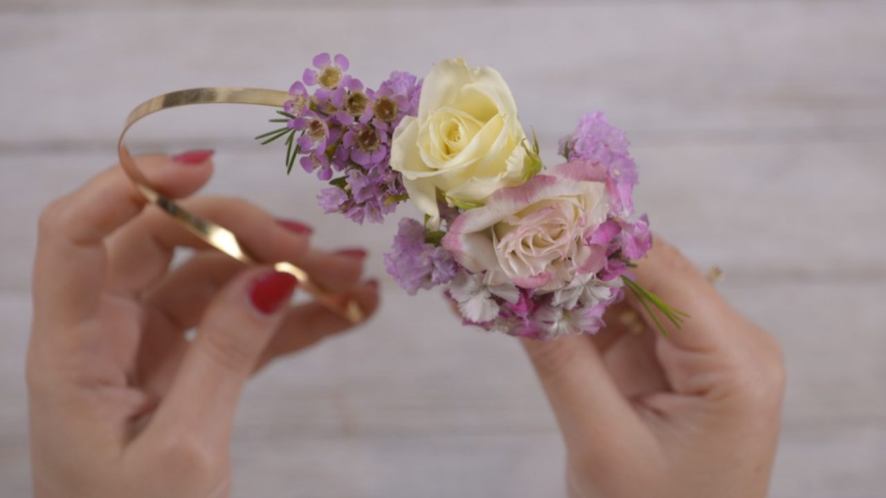 Fai-da-te con fiori: cerchietto floreale ⋆ FloraQueen IT